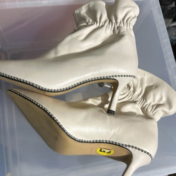 Pre owned Coach Wynie Women's Leather Bootie Size 5 Chalk - Picture 7 of 8